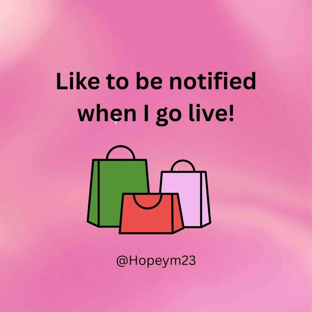 Press the heart to be notified when I go live! I'd really appreciate it! Thanks!
